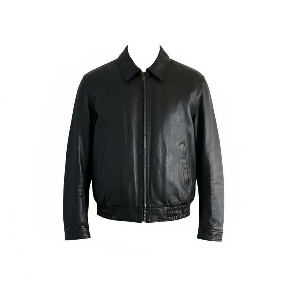 USA Bikers Dream Apparel Mens Size 2X Black Leather Motorcycle Jacket Thinsulate